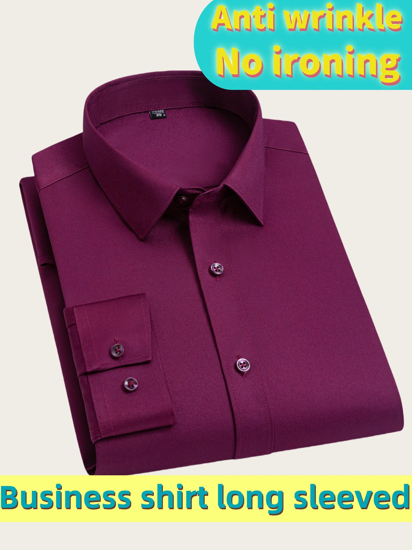 Men's Ultra Stretch Business Long Sleeve Shirt