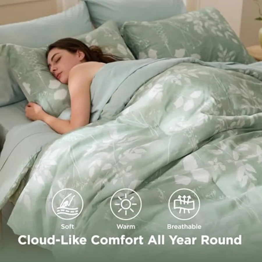 Botanical Bedding Comforter Set Premium Bed In A Bag