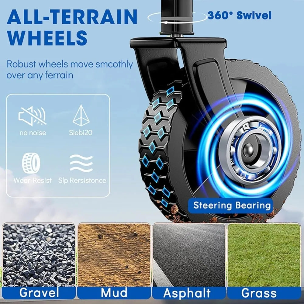Collapsible Wagon Cart With All Terrain Wheels For Shopping Beach Camping