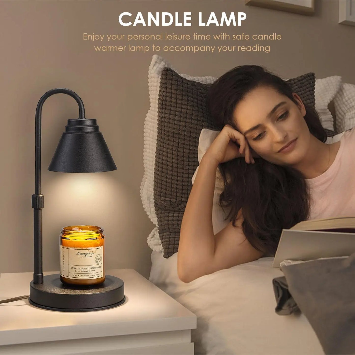 Adjustable Candle Warmer Lamp With Liftable Bracket