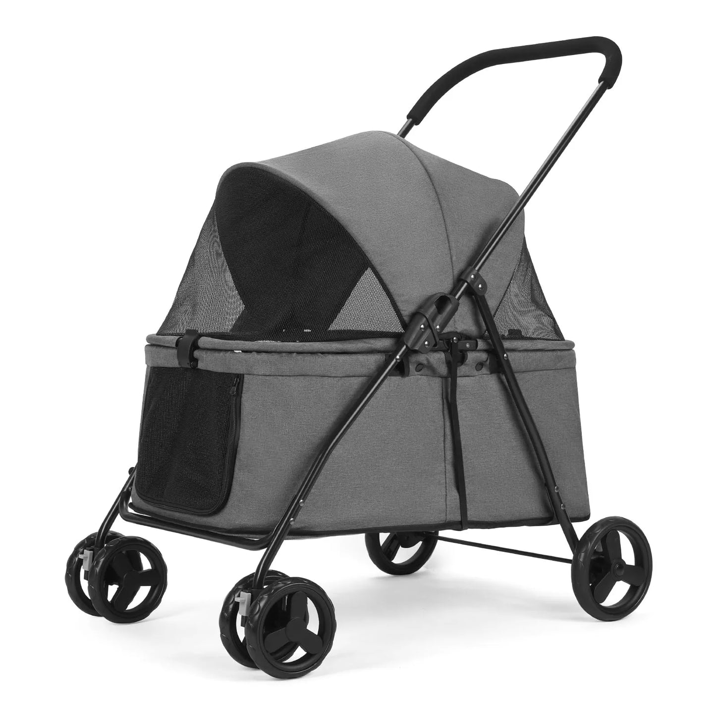 4 Wheel Dog Stroller For Pets And Puppies Outdoors