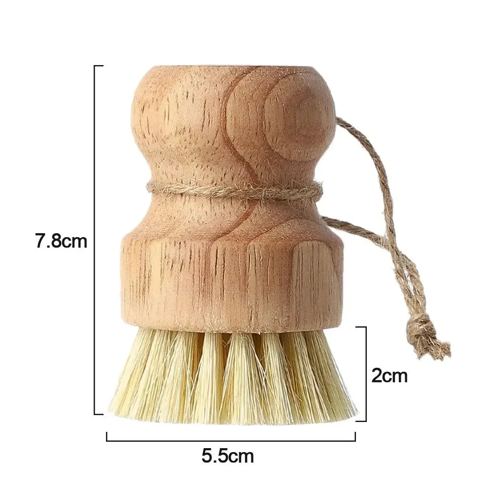 Wooden Kitchen Dish Cleaning Brush 2 pc set