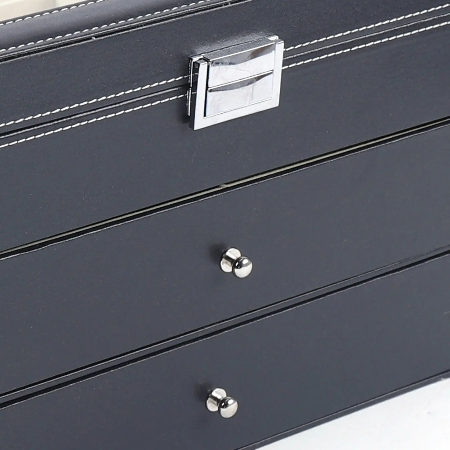 PU Leather Sunglasses Display Box With Glass Window