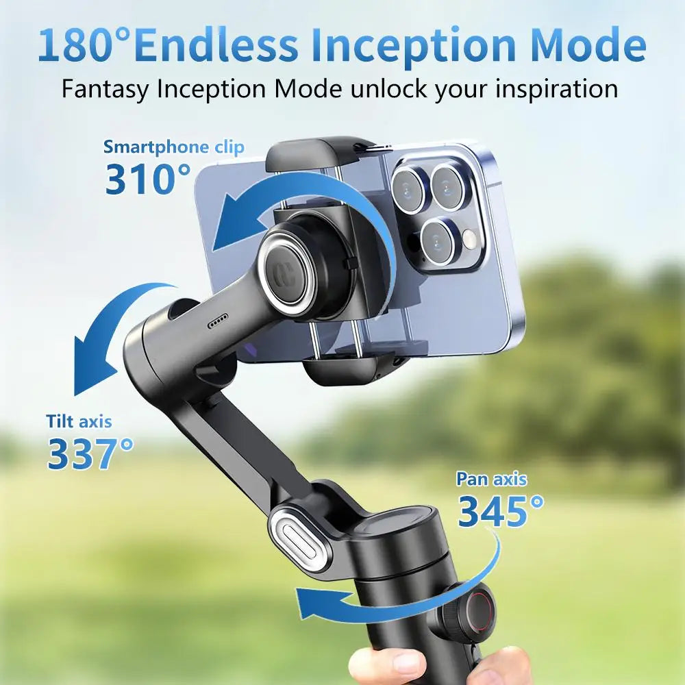 Aochuan Face Tracking Vlog XE Handheld Gimbal Stabilizer With Light