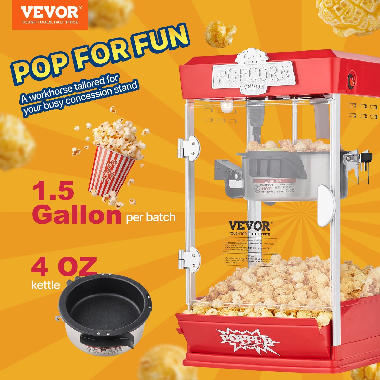 Commercial Popcorn Maker Countertop Machine