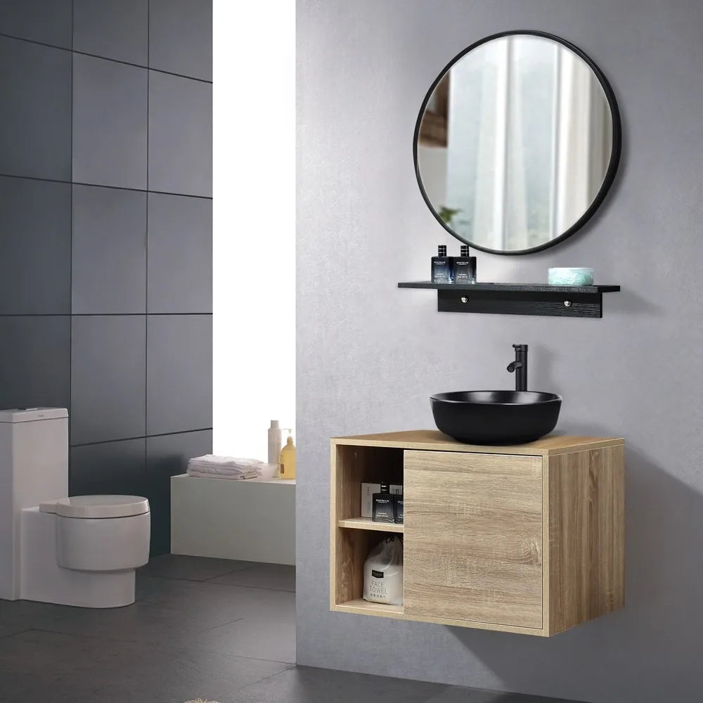 Floating Bathroom Vanity With Mirror Vessel Sink Combo