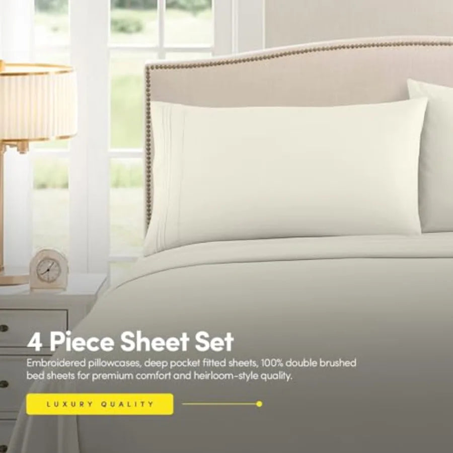 100 Percent Bamboo Fiber Luxury RV Bed Linen Set Six Piece Wrinkle Resistant