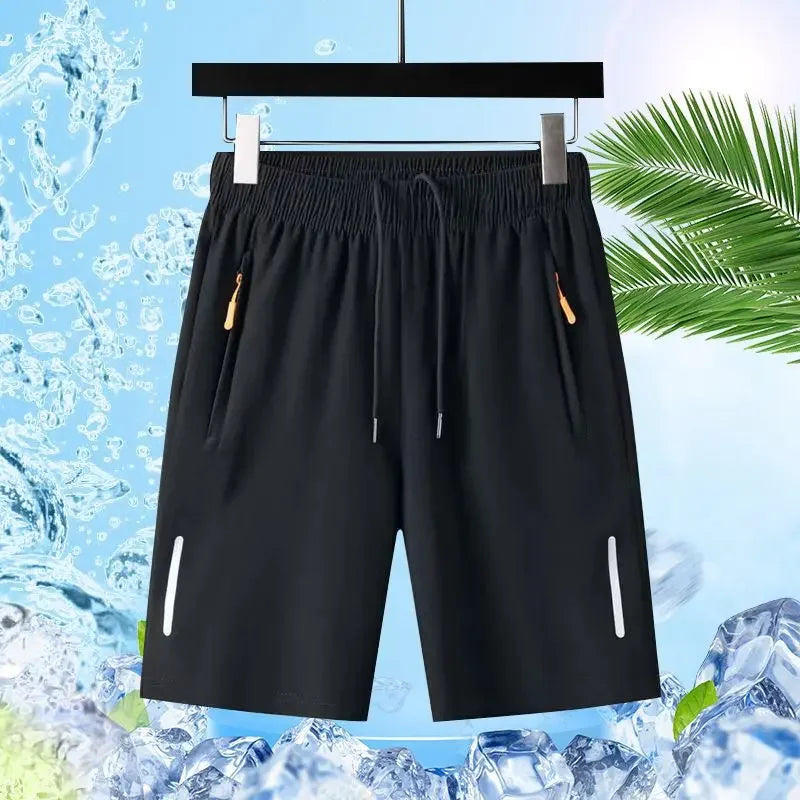 Lightweight Summer Silk Running Athletic Shorts For Men