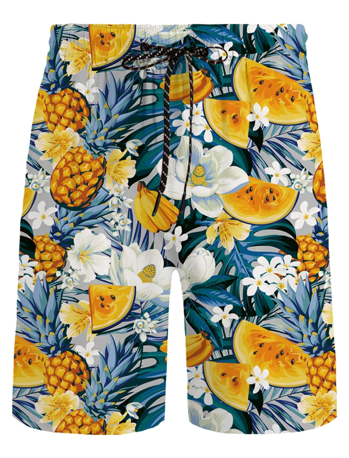 KYKUCN Men Summer Short Sleeve Button Down Beach Shirt Set