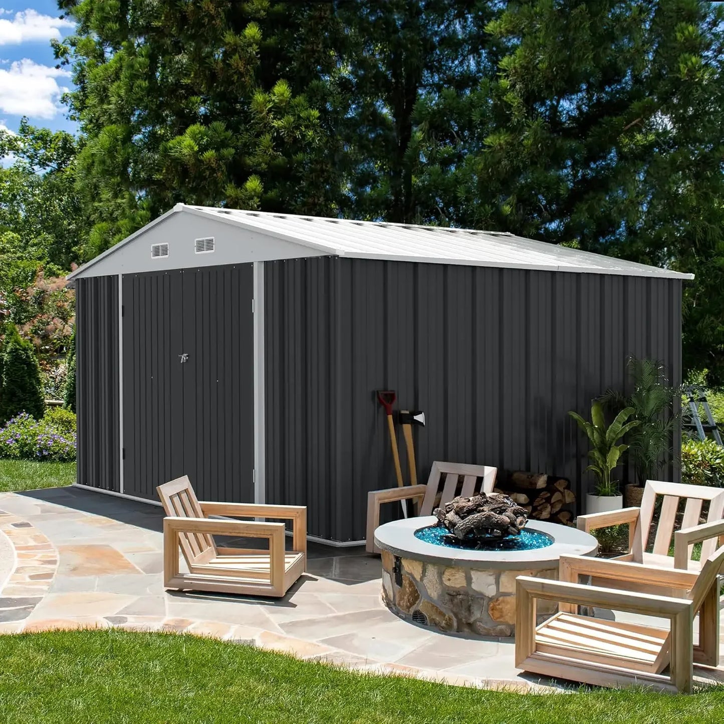 Outdoor Metal Storage Shed