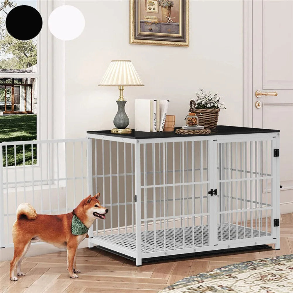 Large Luxury Dog Crate Furniture with 3  Doors