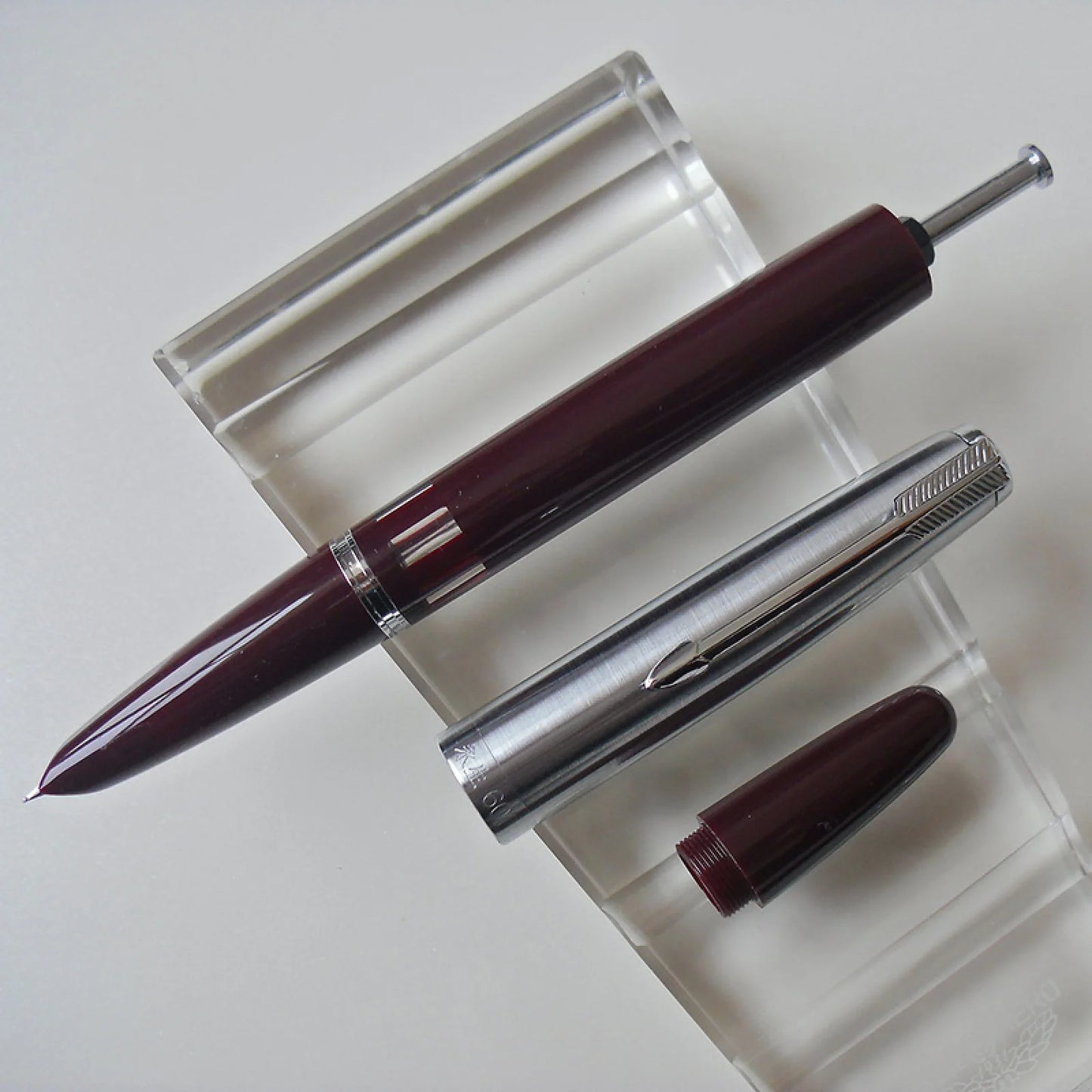 Wing Sung 601 Vacumatic Fountain Pen F Nib Steel Cap