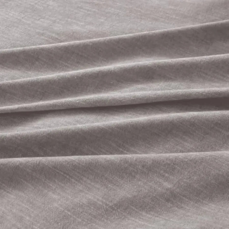 Linen Duvet Cover Set Cotton Linen Blend Jacquard Bedding