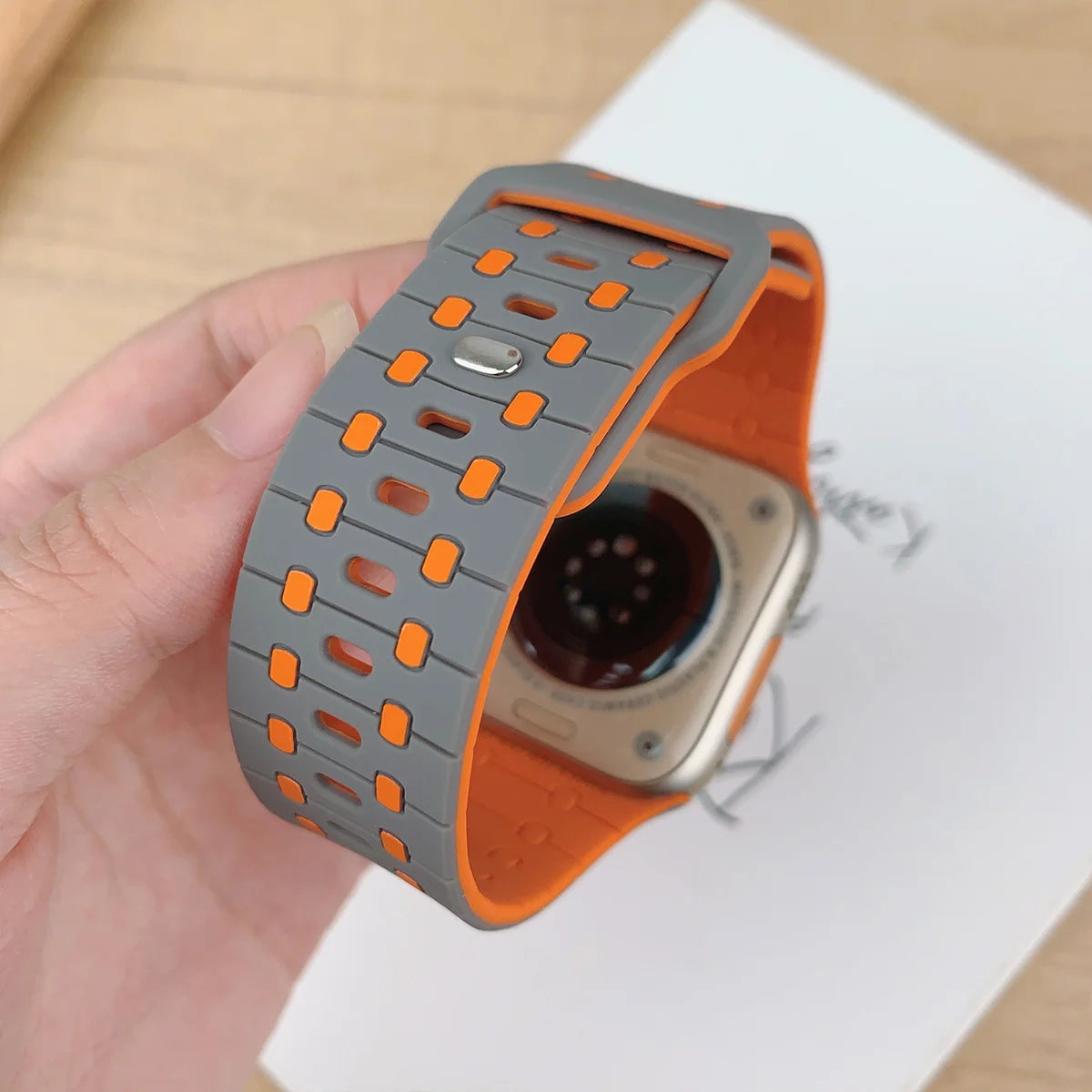 Silicone Apple Watch Band for Series 3 10 SE Ultra