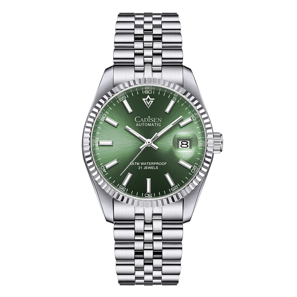 Cadisen Luxury Mechanical Watch Stainless Steel Waterproof