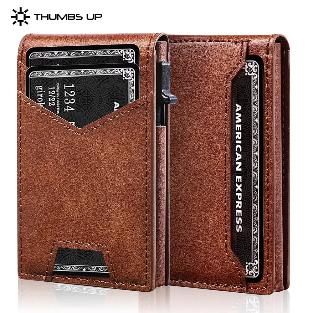 IWANTITCN Minimalist Cardholder Wallet With RFID Blocking Front Pocket
