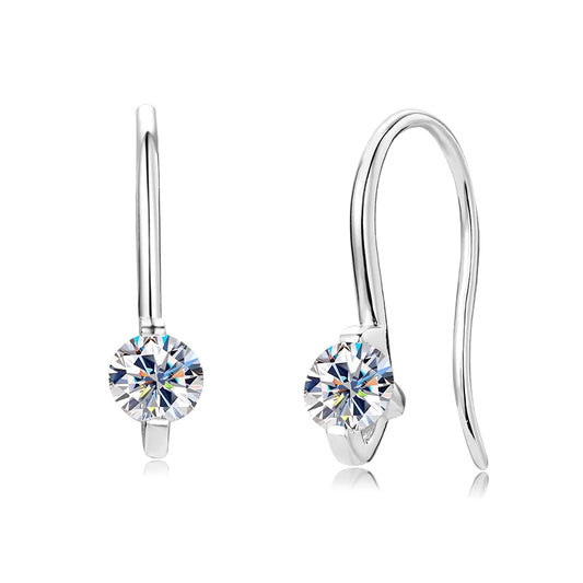 Oxtao 925 Sterling Silver Moissanite Dangle Earrings