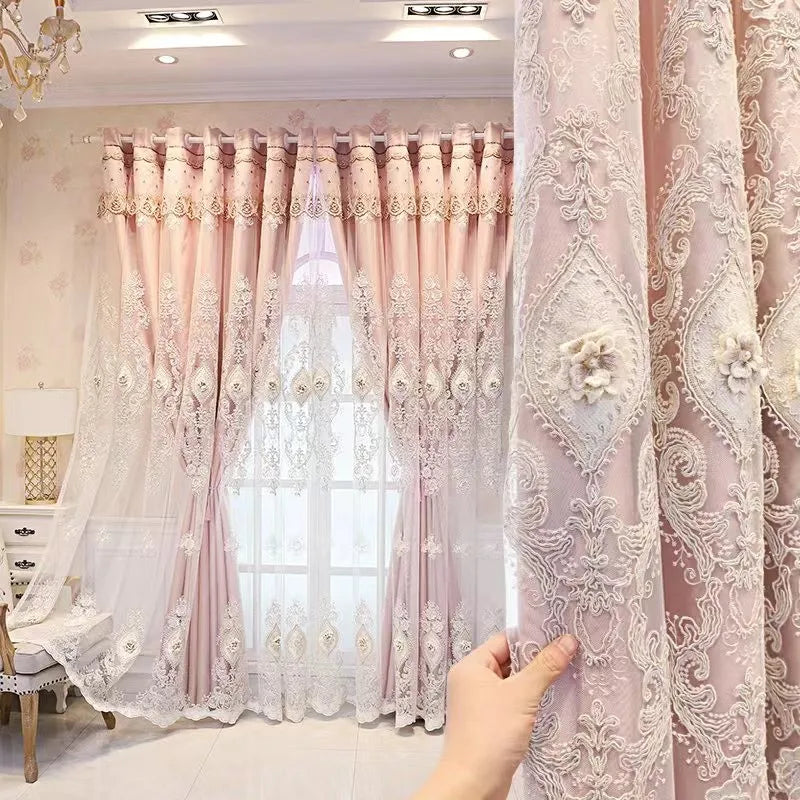 Luxury Vintage Embroidered Curtains