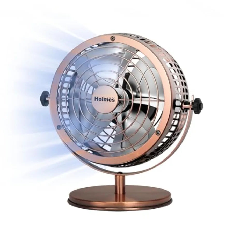 Table Fan With Two Speeds And 145 Degree Adjustable Tilt