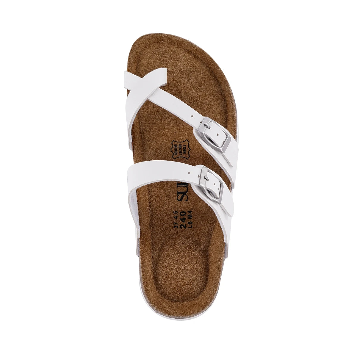 Natural Leather Outdoor Beach Buckle Non Slip Sandals