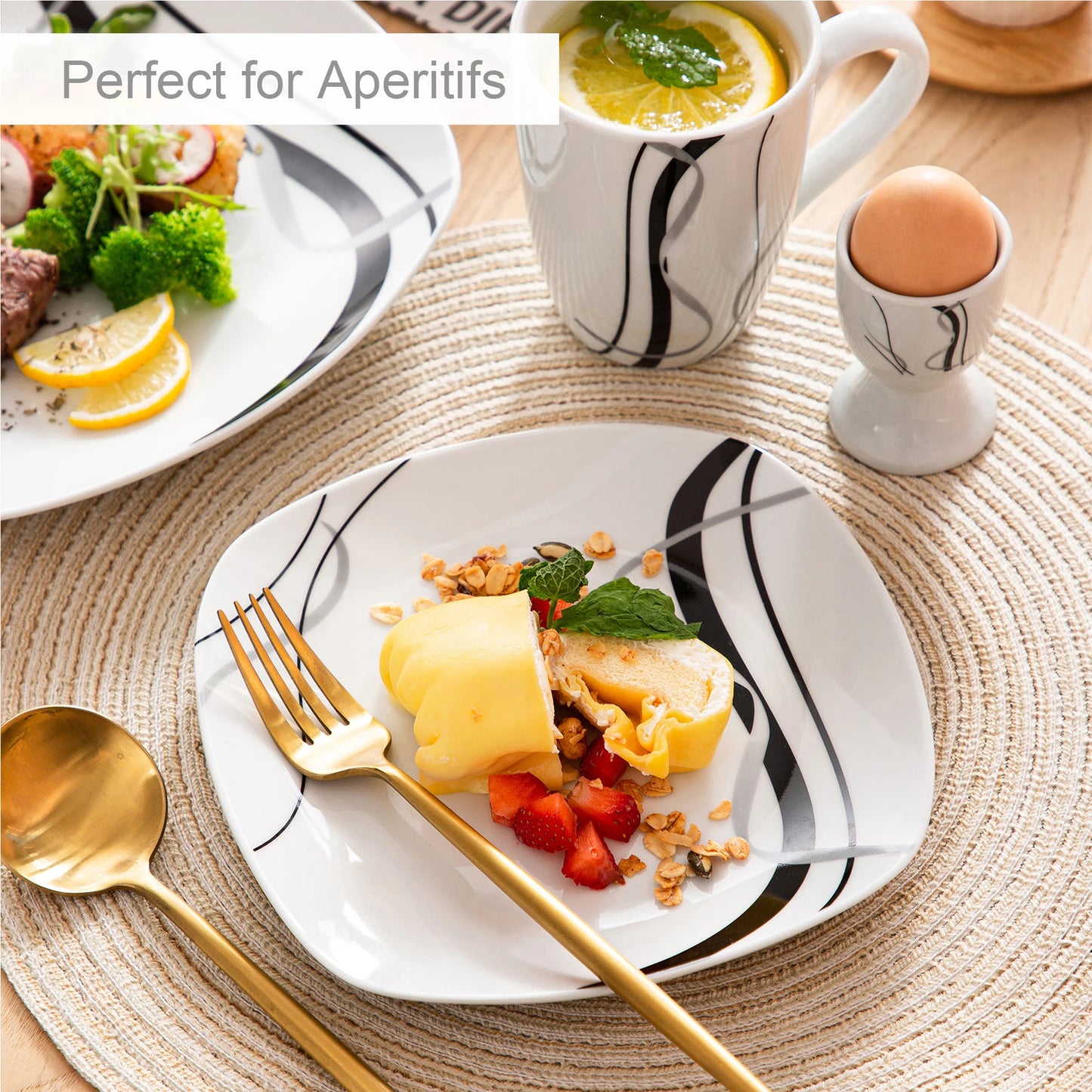 Fiona Porcelain Dinnerware Set Collection