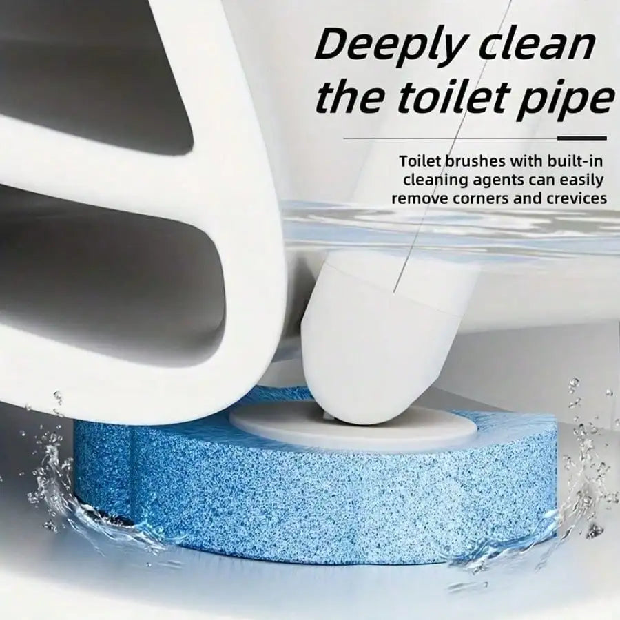 Wall Mounted Toilet Brush With Holder Long Reach Cleaning Tool
