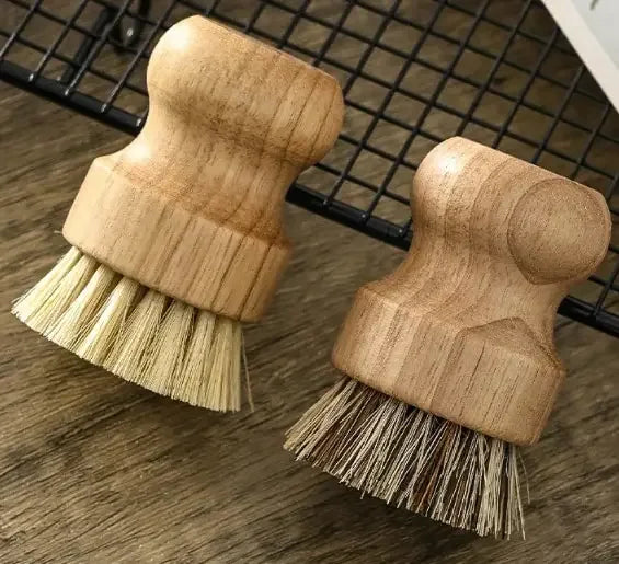 Wooden Kitchen Dish Cleaning Brush 2 pc set