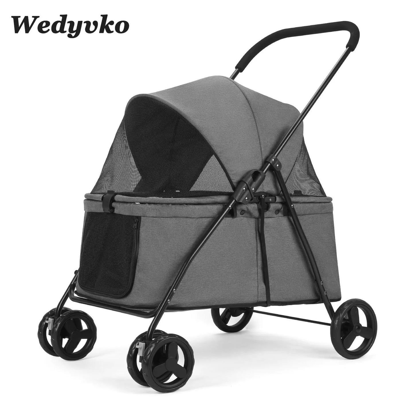 4 Wheel Dog Stroller For Pets And Puppies Outdoors