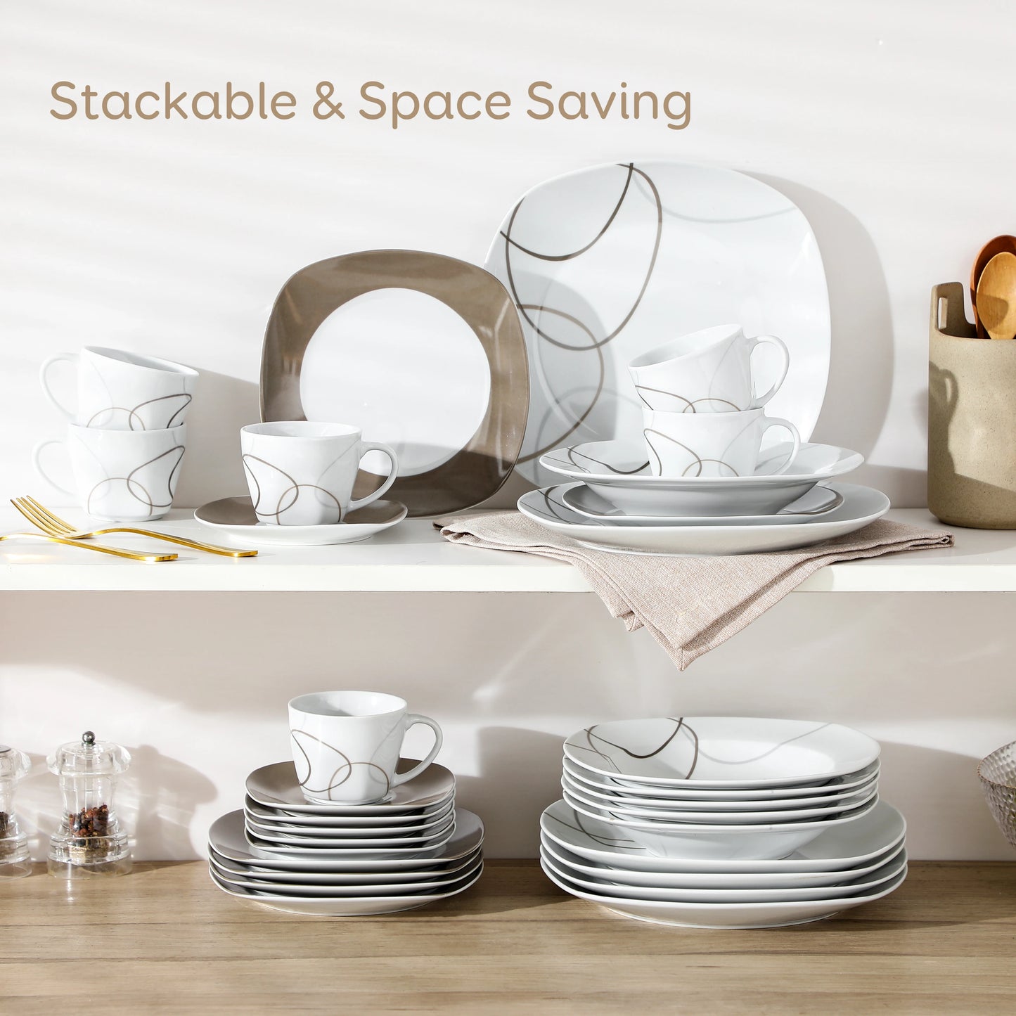 Modern Porcelain Dinnerware Set
