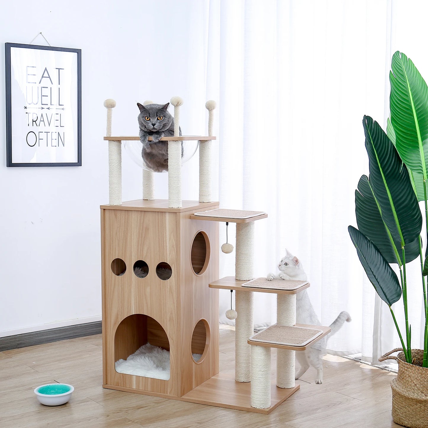 PAWZ Ro Multi Level Cat Tree For Active Indoor Adventures