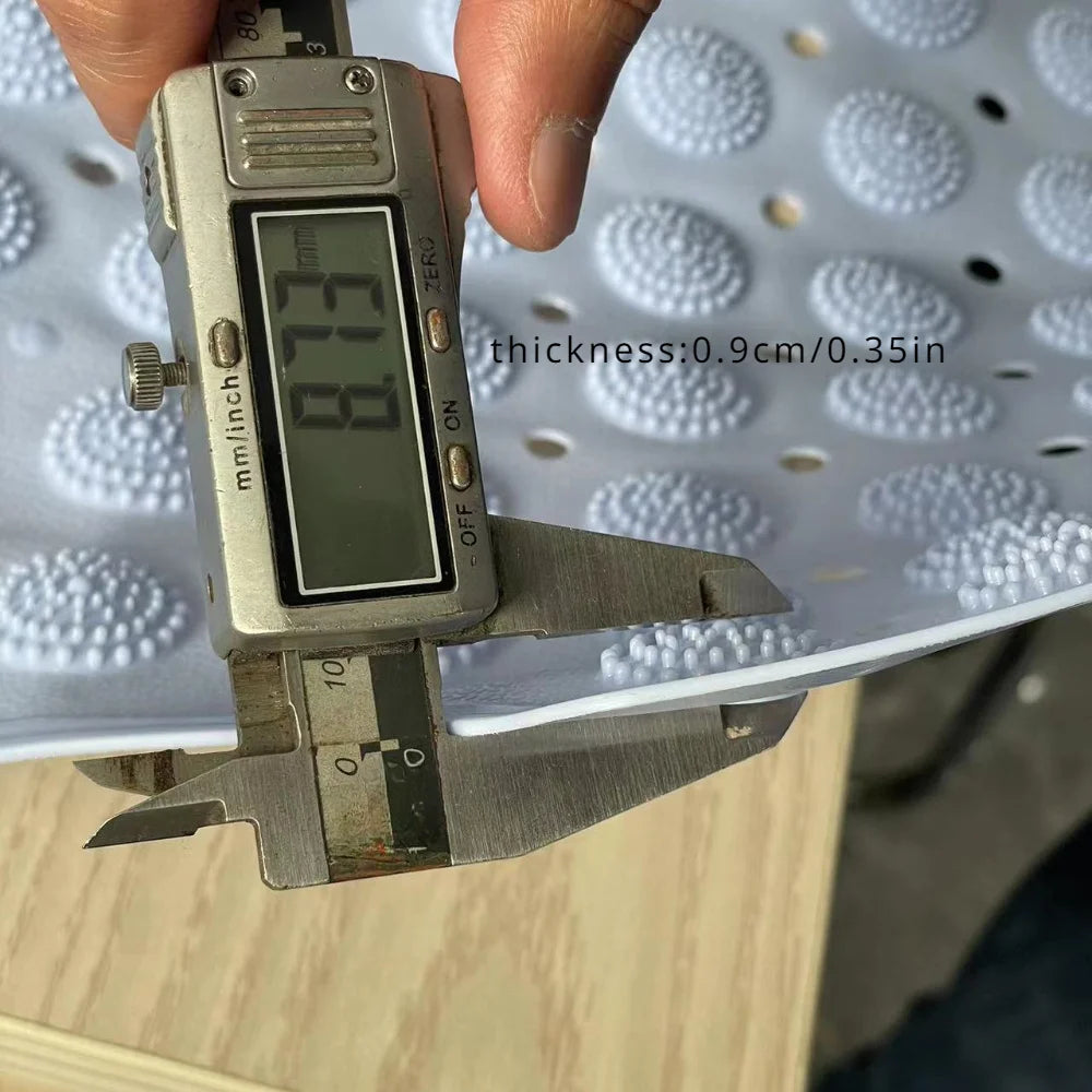 PVC Bath Mat With Rectangular Massage Nubs Non Slip