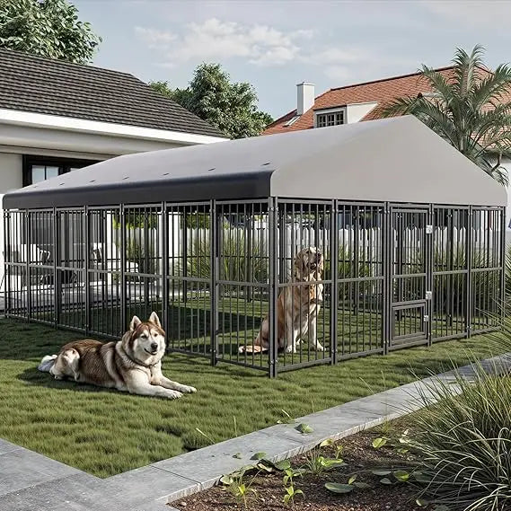 Heavy Duty Outdoor Dog Kennel With Roof
