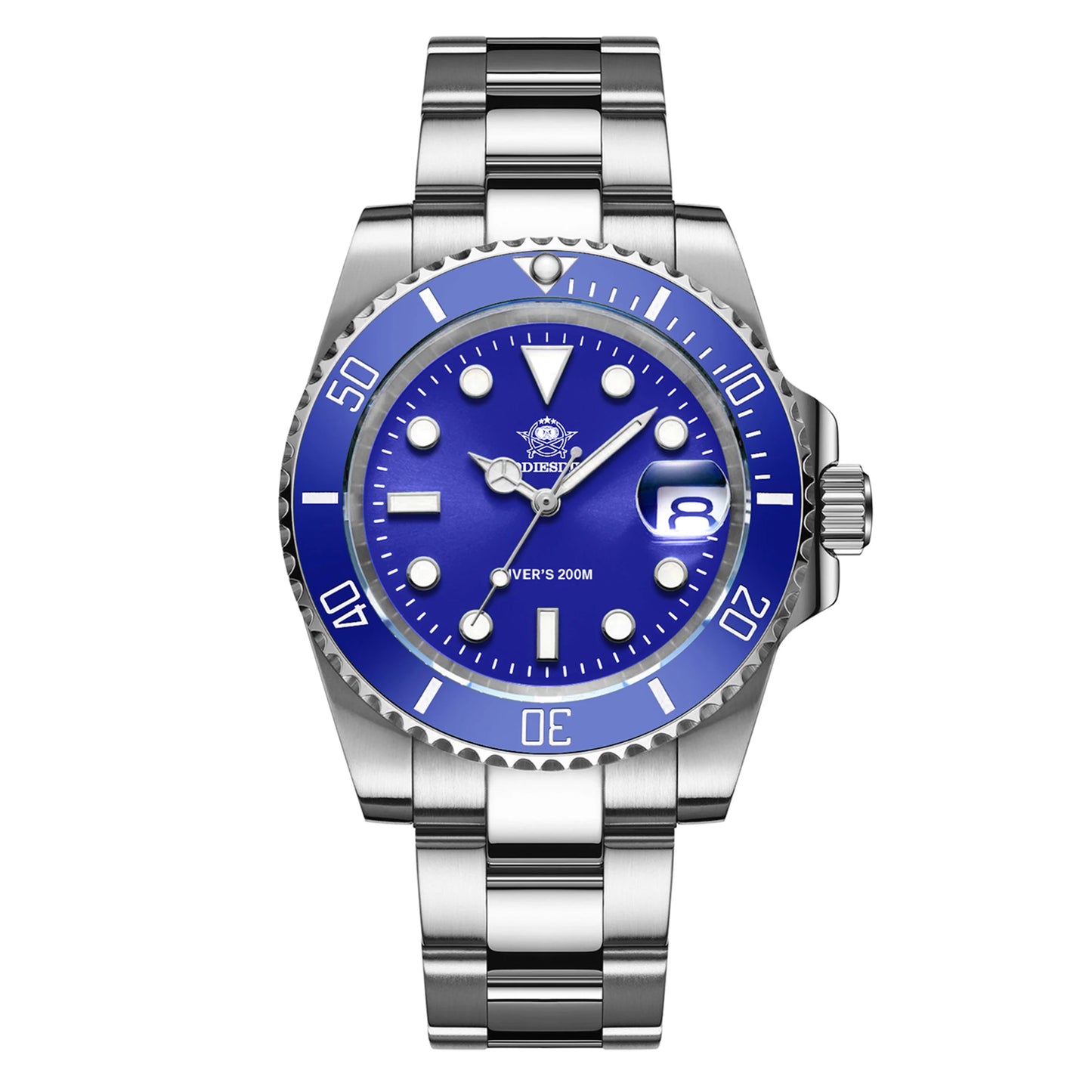 ADDIESDIVE Men's Quartz Watch 200m Waterproof Stainless Steel