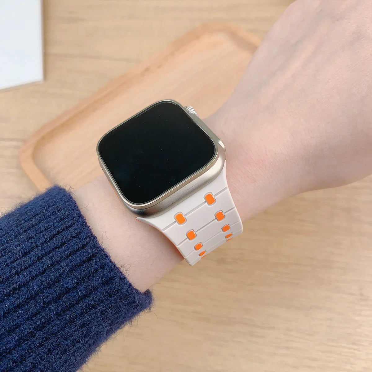 Silicone Apple Watch Band for Series 3 10 SE Ultra