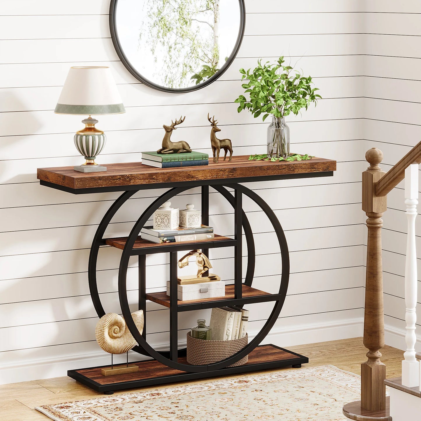 4 Tier Entryway Sofa Table For Living Room