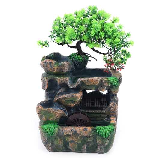 Indoor Room Desktop Fountain With Color Changing LED Lights