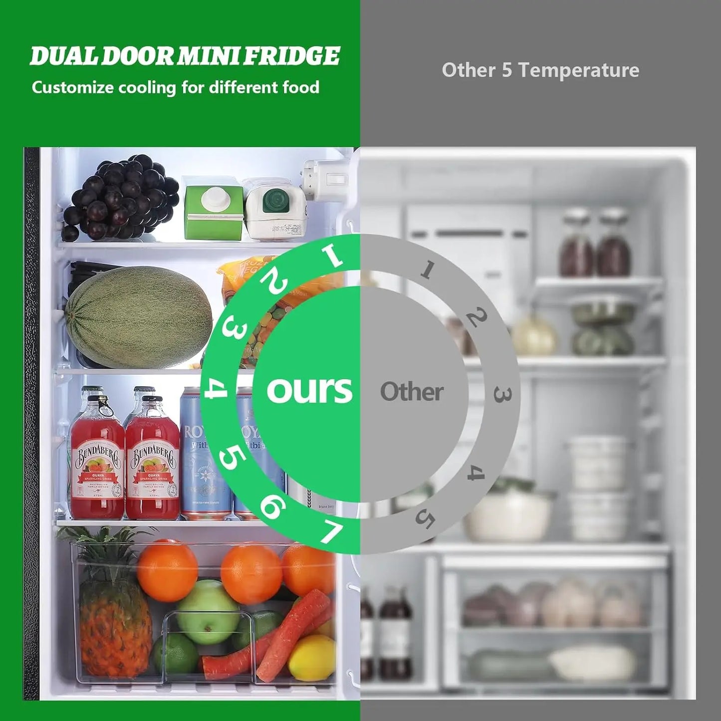 Two-Door Freestanding Refrigerator With Freezer