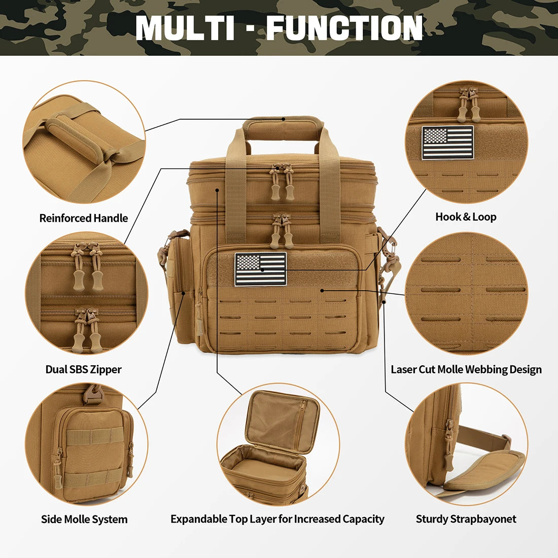 ReFire Gear Tactical Insulated Lunch Box Expandable Cooler