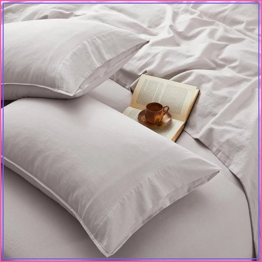 French Linen Sheet Set 4 Piece Breathable Natural Bedding