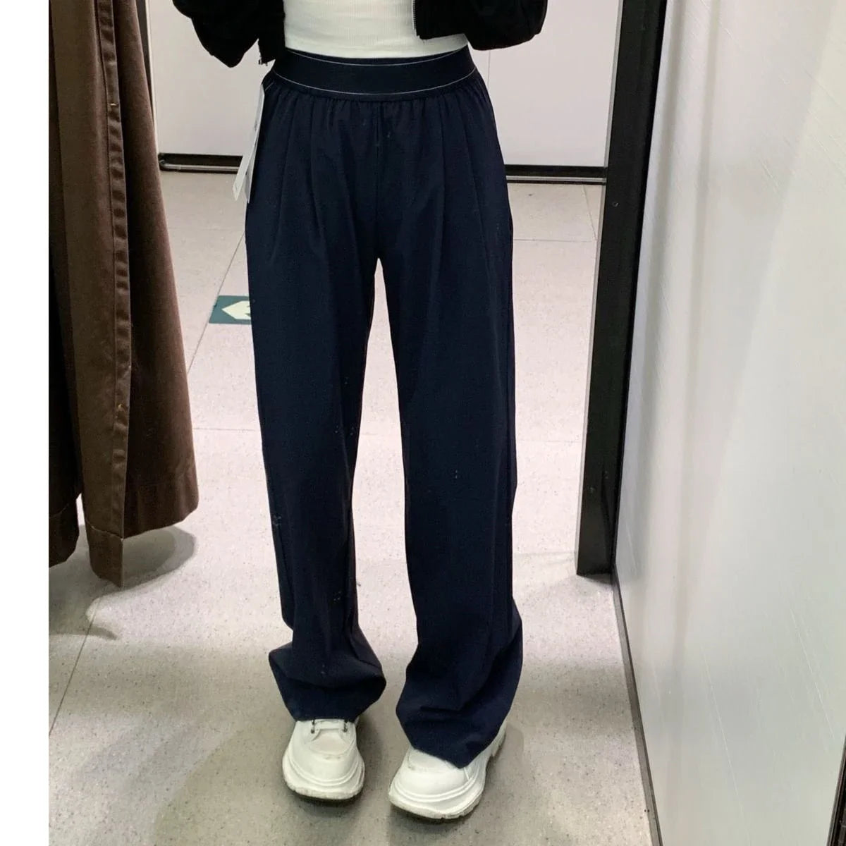 Casual Jersey Wide Leg Pants For Women Loose Fit Everyday