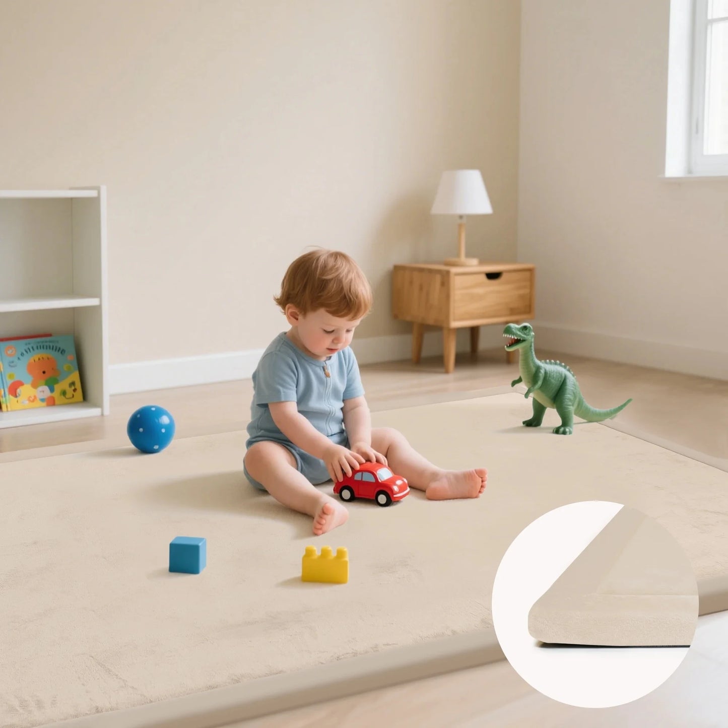 PapaMama Baby Play Mat Non Slip Carpet For Living Room