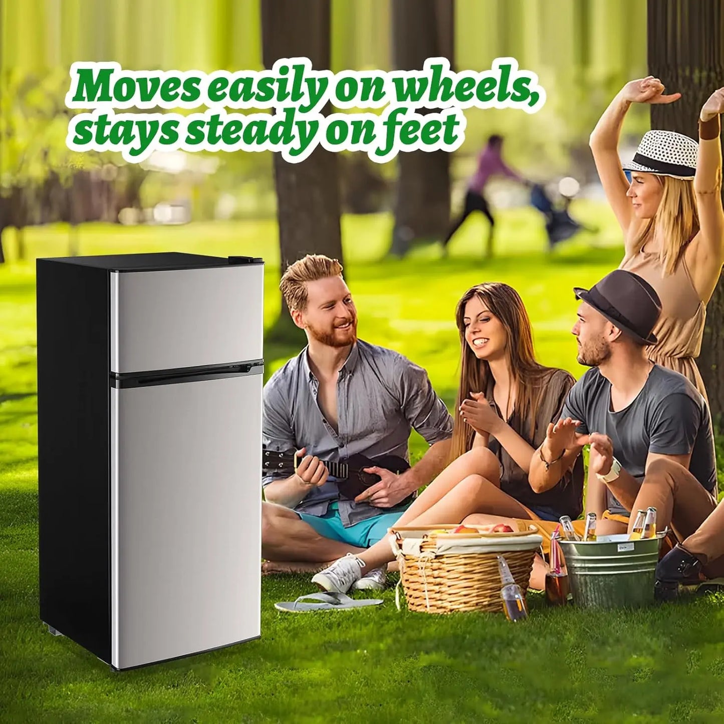Two-Door Freestanding Refrigerator With Freezer
