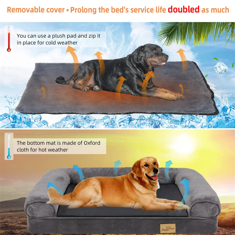 Calming Orthopedic Memory Foam Dog Bed Sofa
