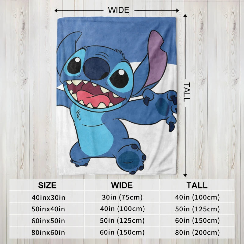 Potdemiel Disney Lilo And Stitch Soft Flannel Blanket