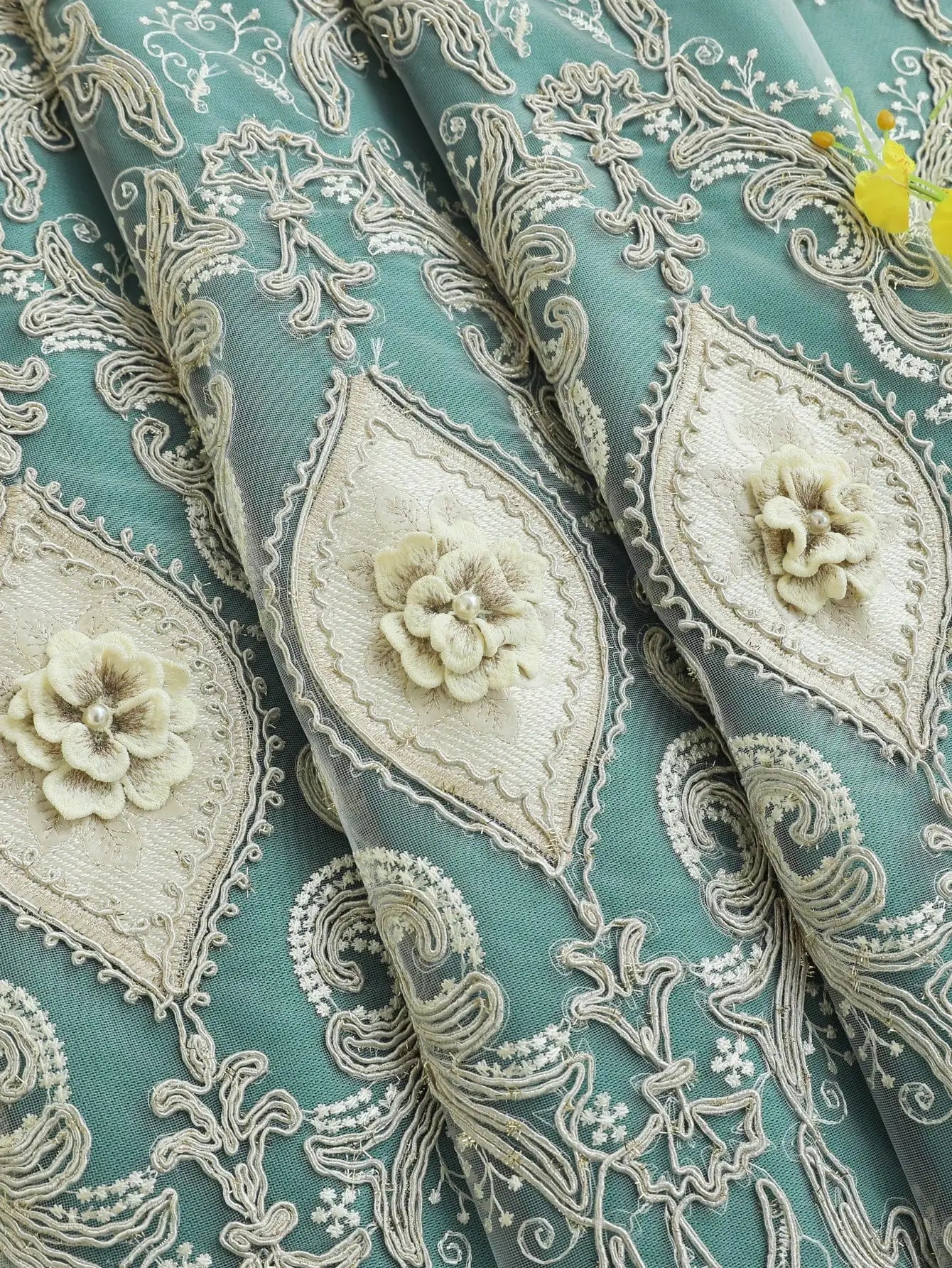 Luxury Vintage Embroidered Curtains