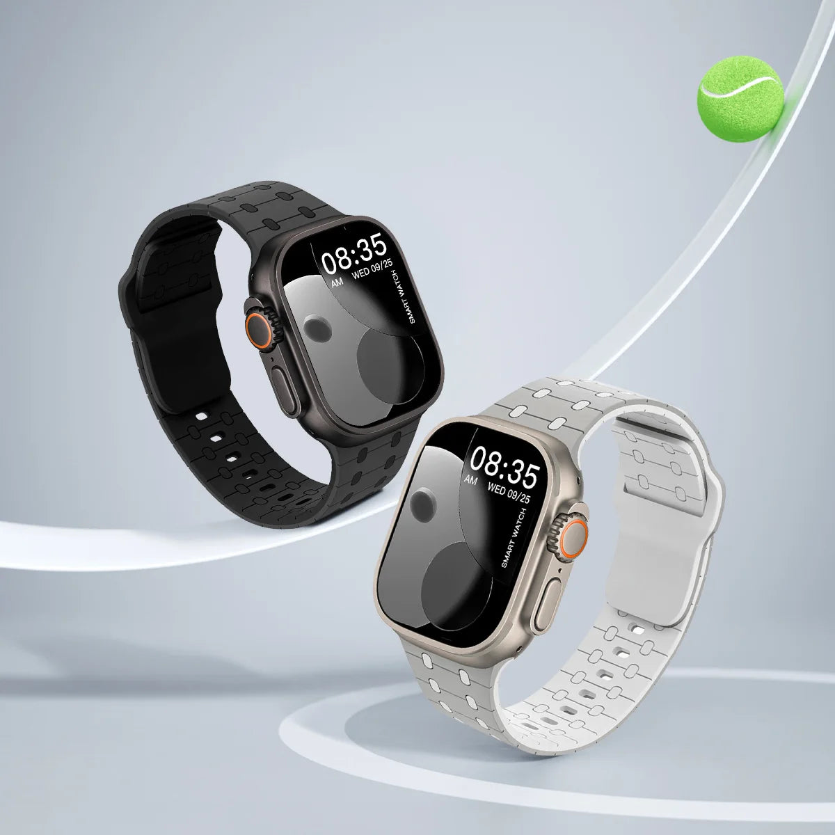 Silicone Apple Watch Band for Series 3 10 SE Ultra