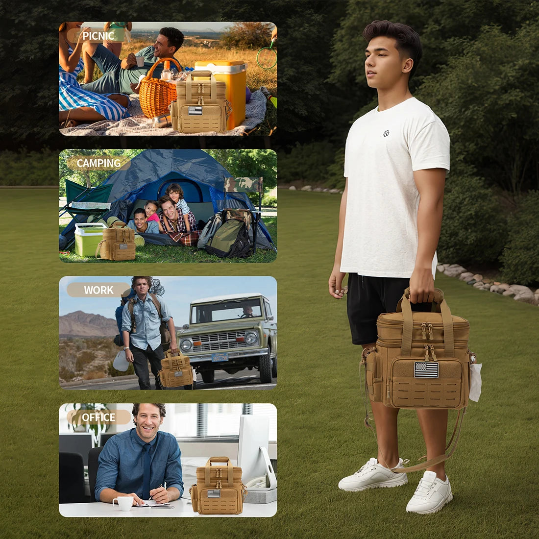 ReFire Gear Tactical Insulated Lunch Box Expandable Cooler