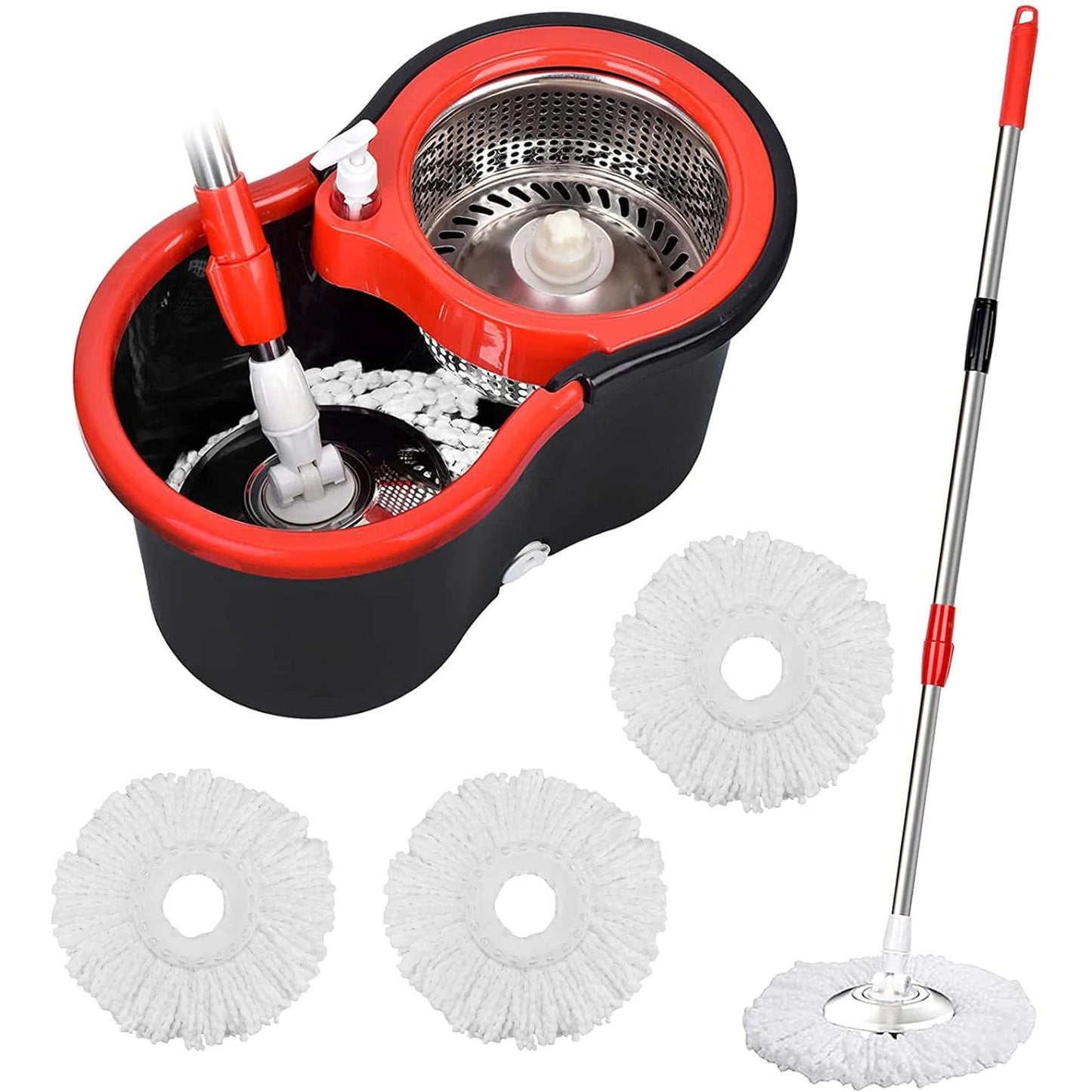 360 Degree Spin Mop Bucket With Wring System Eco Friendly