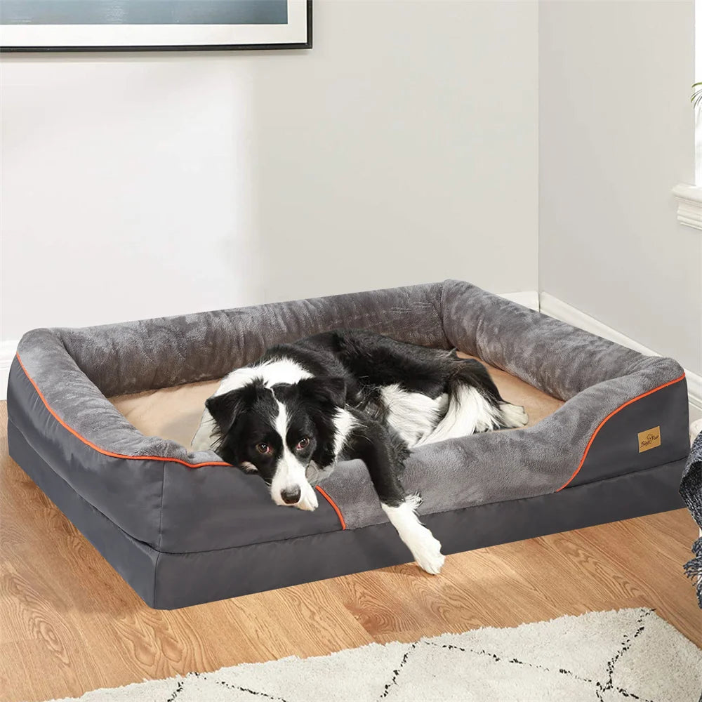 Memory Foam Orthopedic Dog Bed with  Removable Cover