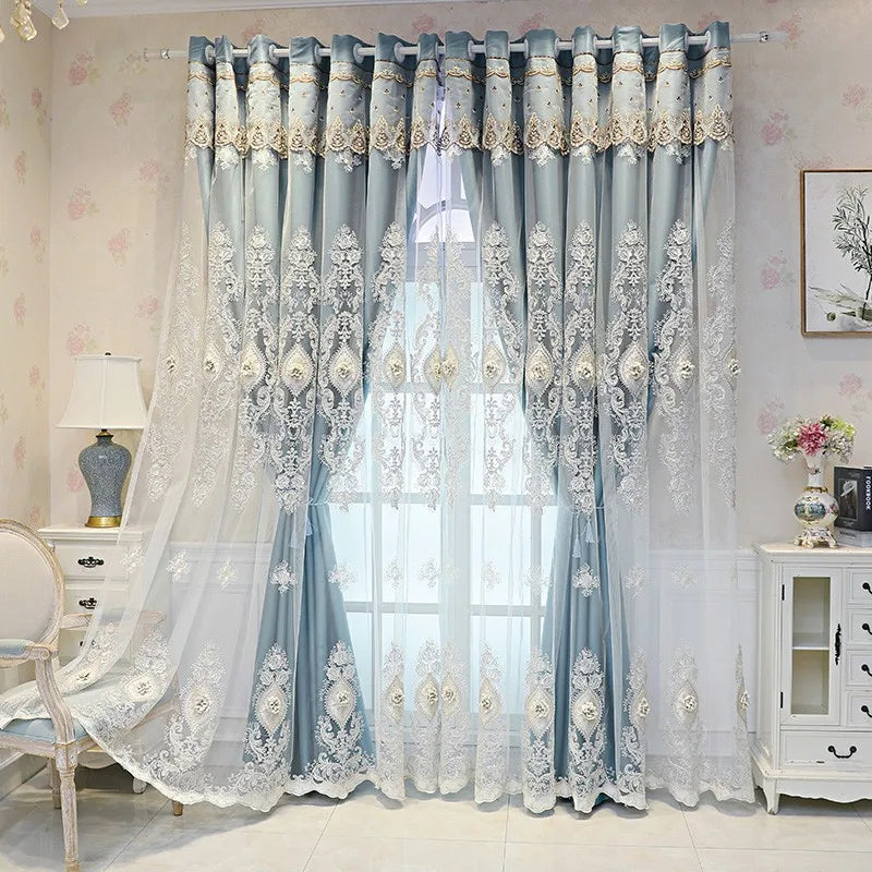 Luxury Vintage Embroidered Curtains